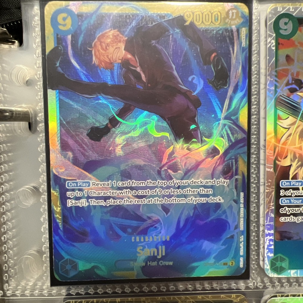 One Piece Card Game Sanji OP06-119 Alt Art English SEC Wings Of The Captain NM